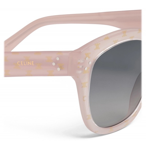 CELINE CL40167I NUDE/GOLD/BLUE GRADIENT TRIOMPHE MONOGRAM UNISEX SUNGLASSES - Picture 10 of 10